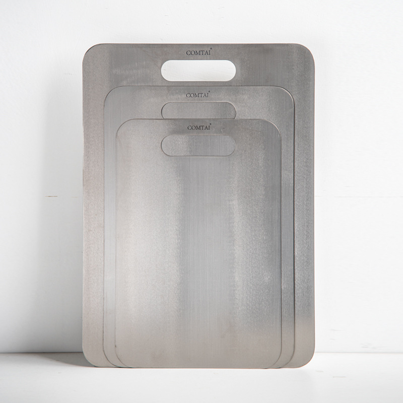 COMTAI tabla de cortar de titanio puro para el hogar tabla de cortar de titanio anti-moho tabla de cortar antibacteriano de doble cara para el hogar tabla de cortar de frutas para exteriores portátil