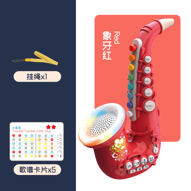 Instrumentos musicales eléctricos de simulación para niños saxofón trompeta y clarinete juguete educativo de venta caliente