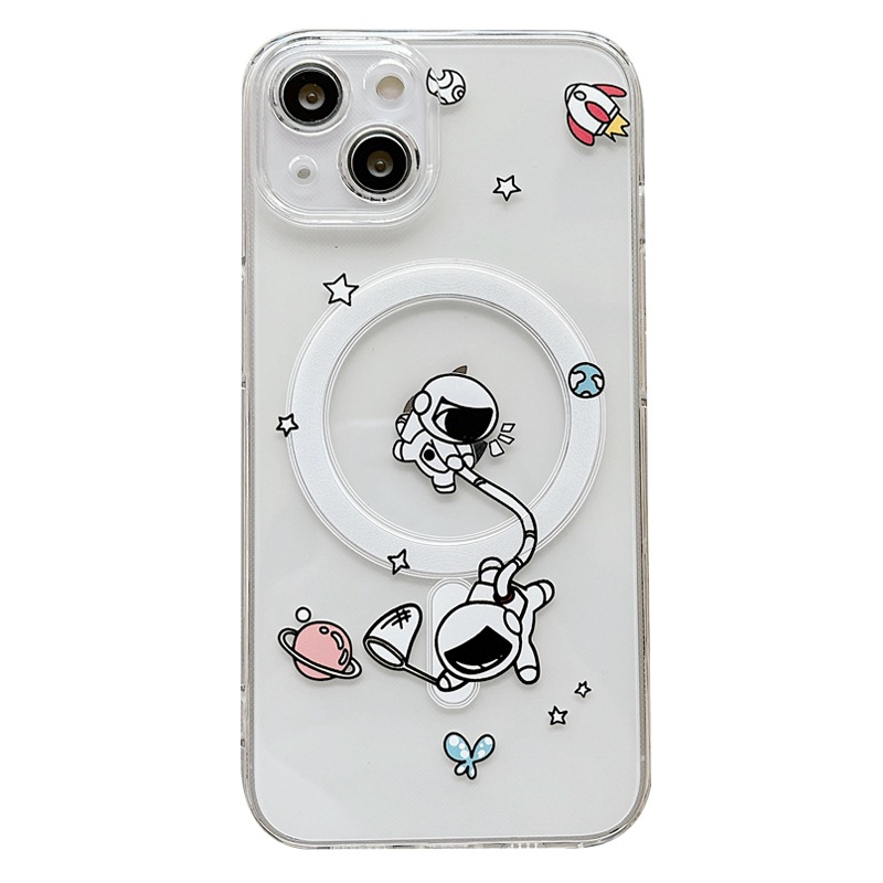 Magnetic Astronaut Phone Case For Iphone 15 Pro Max And 14 12_voghion.com
