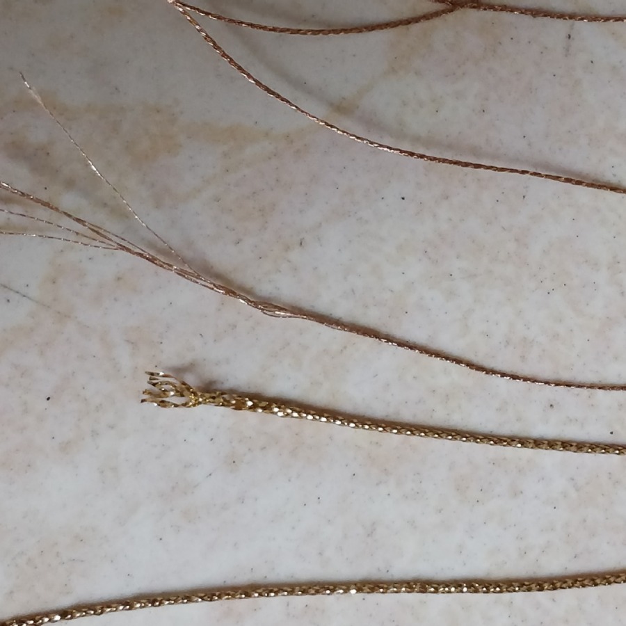 八股金线织带8mm宽度幻彩空心带绿铝箔线包股圆线型带五彩线条