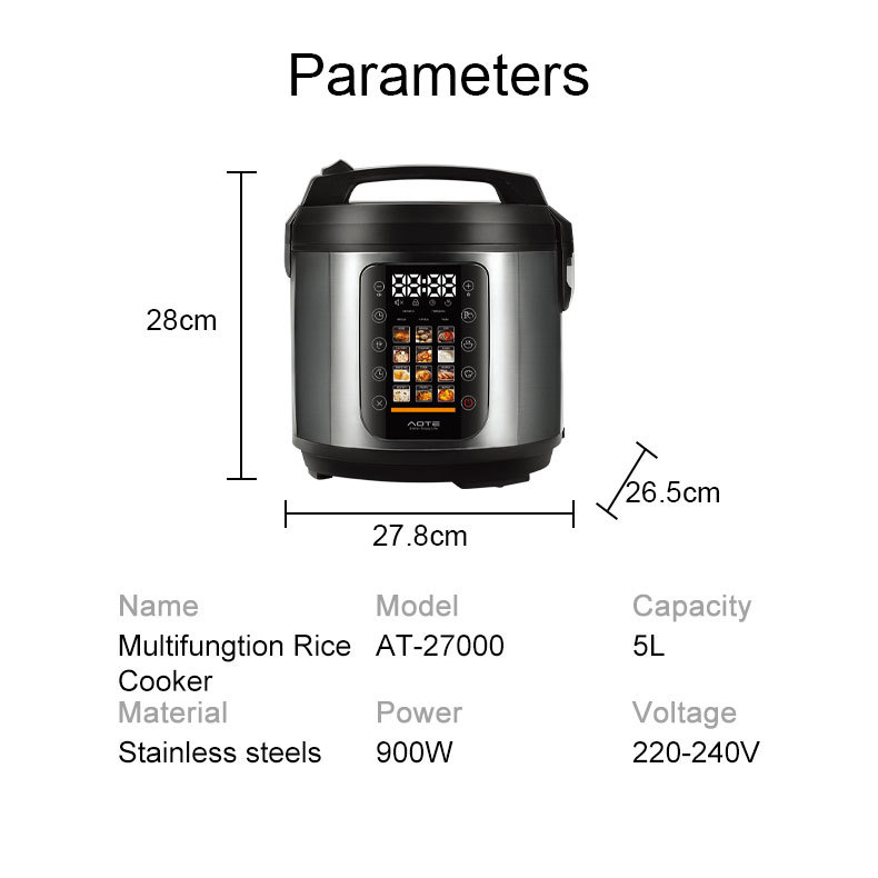 Intelligent Automatic Rice Cooker For Home Use Multi-functional_voghion.com
