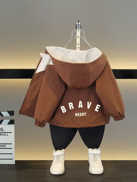 Processing and Customizing Boys' Jackets 2025 Kidsren's Style Jackets for Small and Medium-Sized Kidsren Handsome Korean Style Windbreakers Baby Spring Clothes