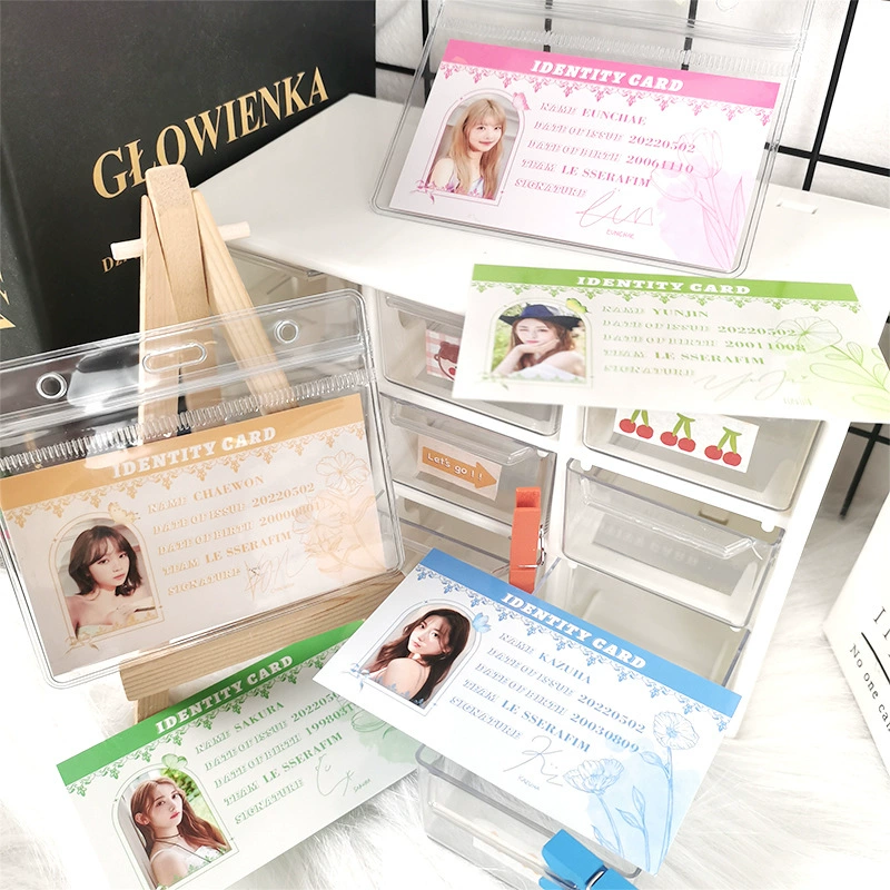 Карточка Star Card LE SSSERAFIM Сертификатная карточка Миоя Миоя Лянцзин Источник Чуньцюнь ID-карта подвеска