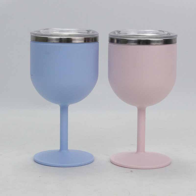 Cross-Border American-Style Stainless Steel Inner and Plastic Outer 304 Stainless Steel Cold-Keeping Wine Glass, Creative Eggshell-Shaped High-Footed Red Wine Glass, Ice Cup Cross-Border American-Style Stainless Steel Inner and Plastic Outer 304 Stainless Steel Cold-Keeping Wine Glass, Creative Eggshell-Shaped High-Footed Red Wine Glass, Ice Cup