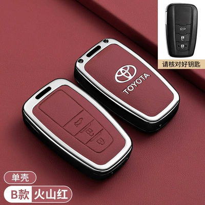 Car key bag, Toyota Key Covers: Camry - toyota-camry-three-button-remote-key-fob-case-volcanic-red-single-shell