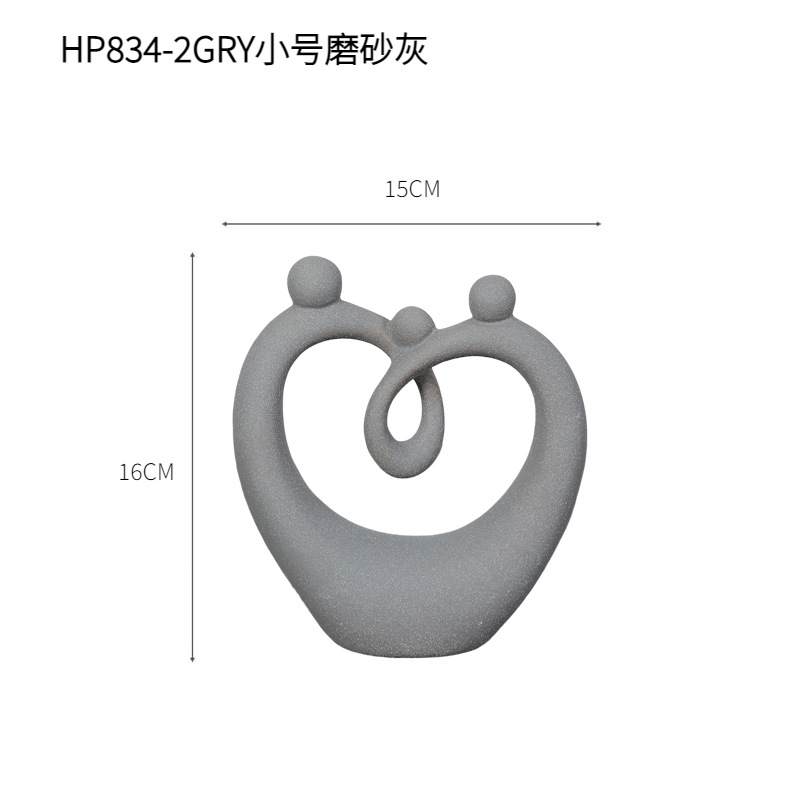 HP834-2GRY tamaño pequeño gris mate