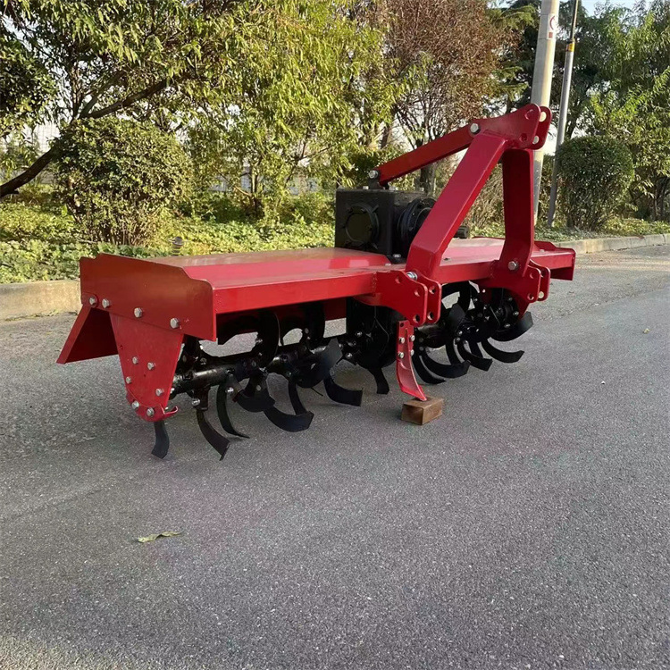 Tractor de arado rotativo de tracción en las cuatro ruedas apoyo trasero huerto invernadero labranza giratoria Harrow