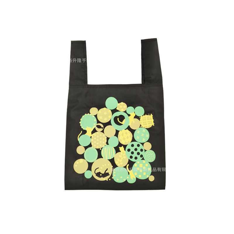 韩版五分格卡通购物袋折叠购物袋手提春卷包旅行收纳袋定 制LOGO