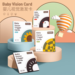 Early Childhood Education and Development Newborn Black and White Colored Cognitive Visual Stimulation Flash Cards for Babies and Toddlers Children's Toys