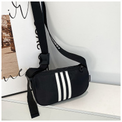 小包包女2024新款潮時尚洋氣單肩包寬帶女小包韓版百搭休閒斜挎包