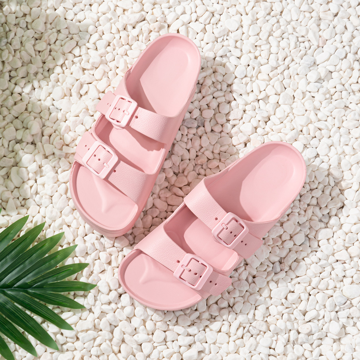 Nuevas zapatillas eva multicolores, sandalias de plataforma para mujer, antideslizantes de todo fósforo, cómodas sandalias y zapatillas de playa con hebilla ajustable