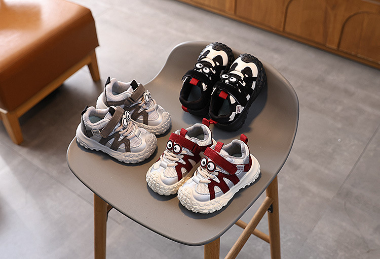 Baskets chunky pour enfant doublées polaire chaussures chaudes_voghion.com
