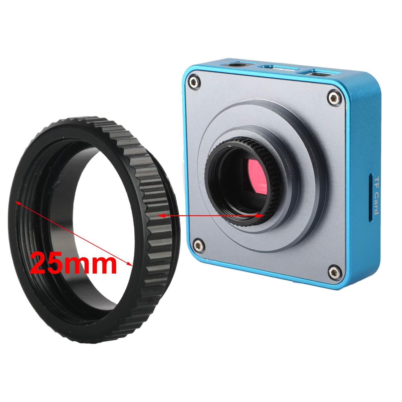 批发 显微镜标准C接口转接环25mm安装尺寸工业相机延长环