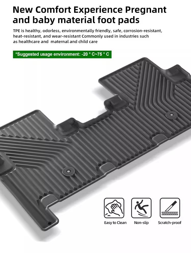 TPE Waterproof Floor Mats & Trunk Mat for Kia EV9 24-25 LHD/RHD