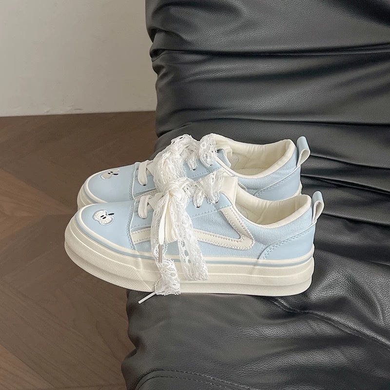 2025 nuevo diseño ins Apple skate zapatos de cabeza redonda nicho de verano transpirable zapatos de lona clásicos