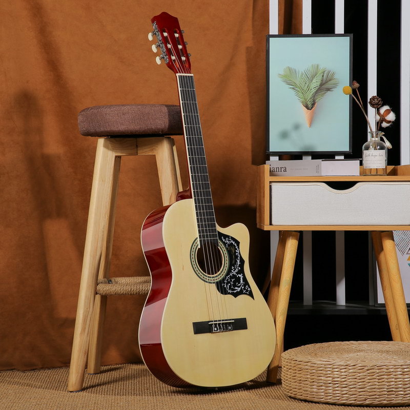 Guitarra clásica de 39 pulgadas Guitarra clásica al por mayor Introducción Guitarra de madera Cuerdas de nylon Clásico image 13