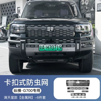 Suitable for Jetour Zongheng G700 Automobile anti-insect net - zongheng-g700-max-model-starry-sky-design-front-grille-radiator-front-bumper-insect-proof-net-6-piece-set