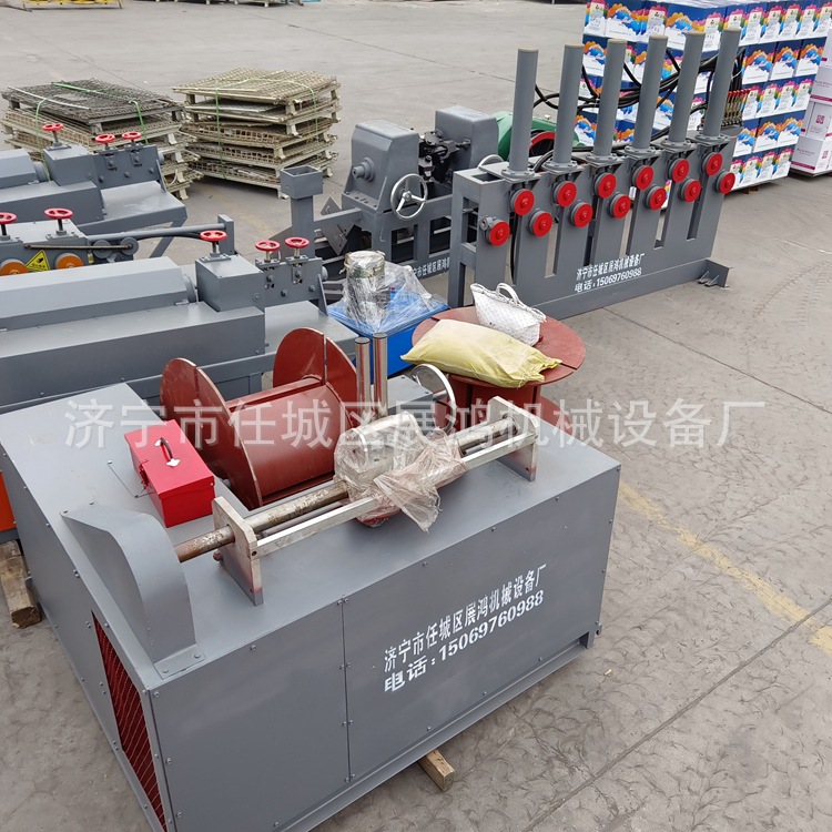 工字轮钢筋收线机 简易拉丝收线机 山东济宁钢筋打包机钢绞线