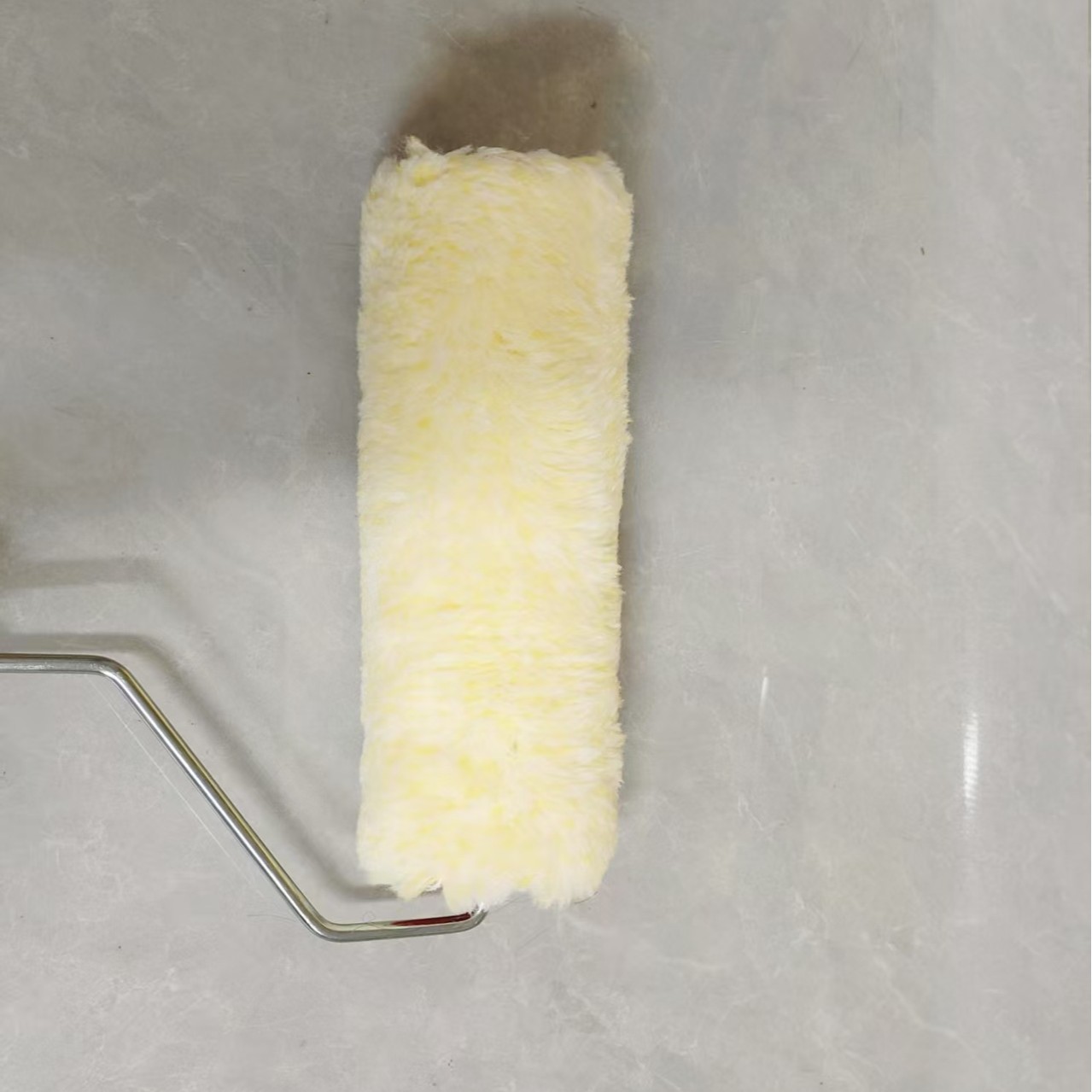 comercio exterior rodillo transfronterizo mango de hierro 9 pulgadas amarillo largo cepillo rodillo aceite de recubrimiento mango de metal secado rápido impermeable