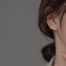 纳兰 s925银光面鲸鱼耳钉韩版甜美小巧个性气质女耳饰品M02294
