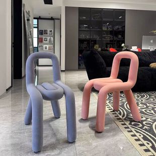 Nordic Backrest Internet Celebrity Makeup Chair Modern Minimalist Dining Stool Home Designer Ins Style Photo Creative Chair