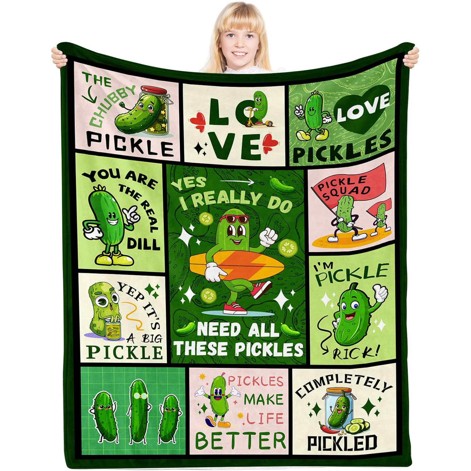 Подарок-одеяло для любителей кимчи, подарки для любителей кимчи, подходит для детей