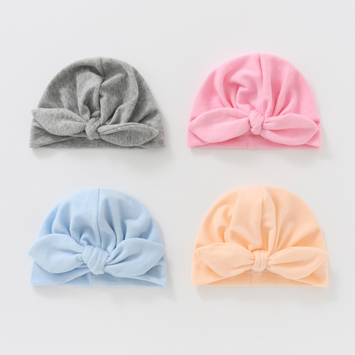 Foreign trade Western and European baby hats, India ear-tied hats, newborn bonnets, headscarf hats 821017