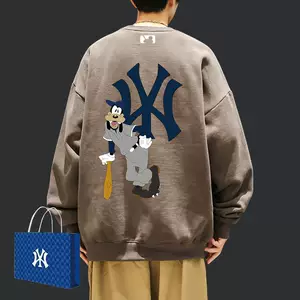 Mfmlbny Gaofei โมเดลร่วม เสื้อสเวตเชิ้ตคู่รัก Ny สไตล์ฮ่องกง เสื้อสวมหัวคอกลม เสื้อตัวใน ใส่ลำลองและแมตช์ได้หลากหลาย
