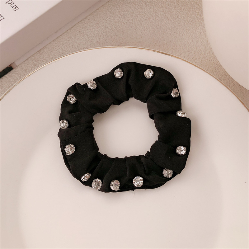 DongDamen nuevo anillo de cabello de diamante de perla para el cabello femenino de alta calidad sensación de cabello de cuerda de cabello al por mayor