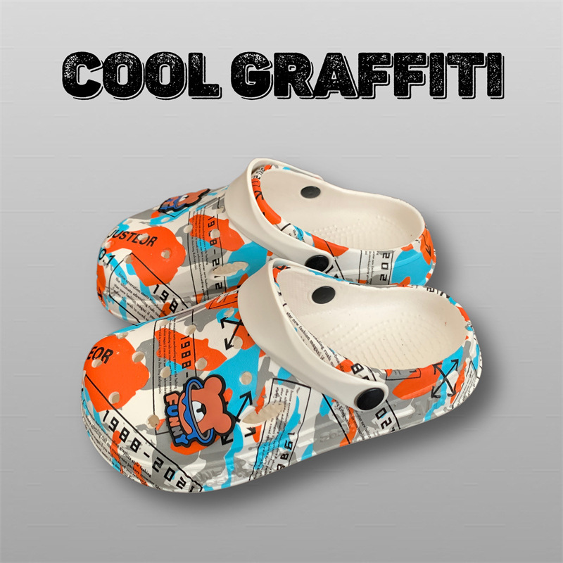 Zapatos con agujeros de camuflaje de coco 2025 nuevas sandalias zapatos de playa para hombres zapatos de viaje casuales sandalias Baotou para hombres