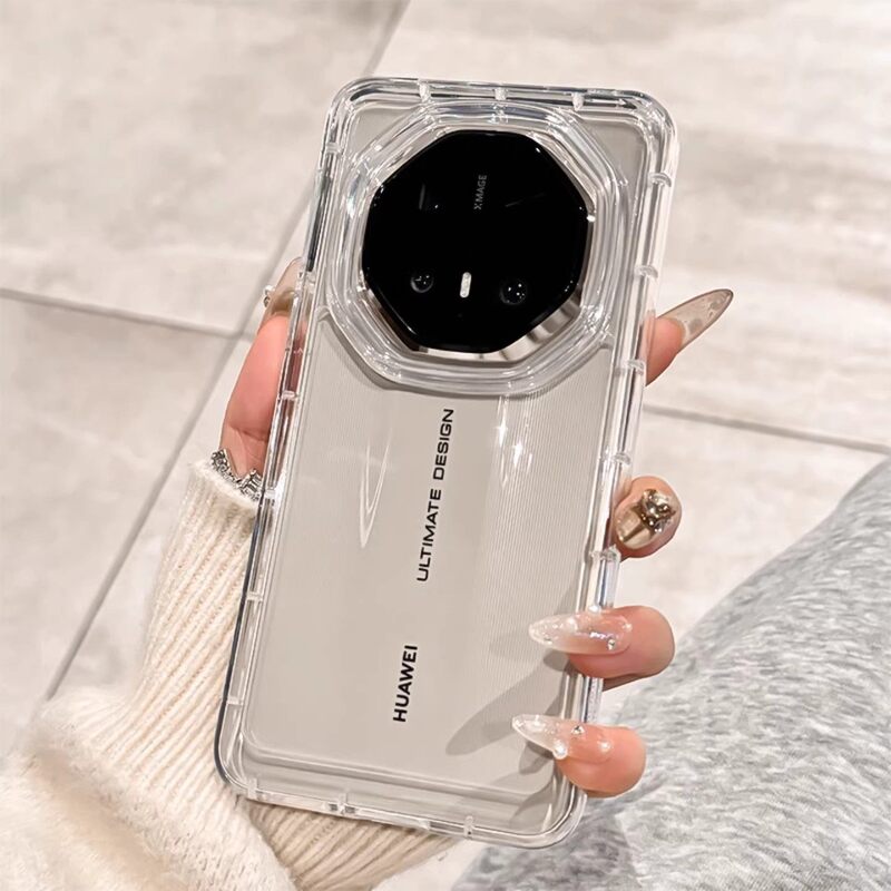 Suitable for Huawei Mate80Rs Extraordinary Master Phone Case, New Transparent Mate80Promax Protective Cover, Full Coverage