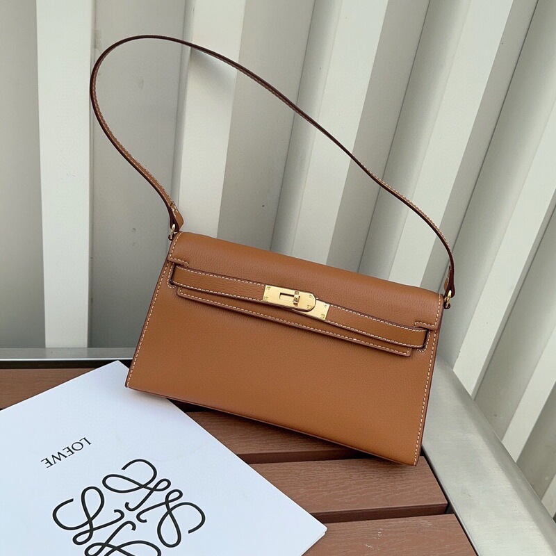 New Goat-Pattern Kelly Underarm Bag, Genuine Leather Shoulder and Crossbody Women's Bag, High-End Retro Versatile Casual Clutch Bag New Goat-Pattern Kelly Underarm Bag, Genuine Leather Shoulder and Crossbody Women's Bag, High-End Retro Versatile Casual Clutch Bag