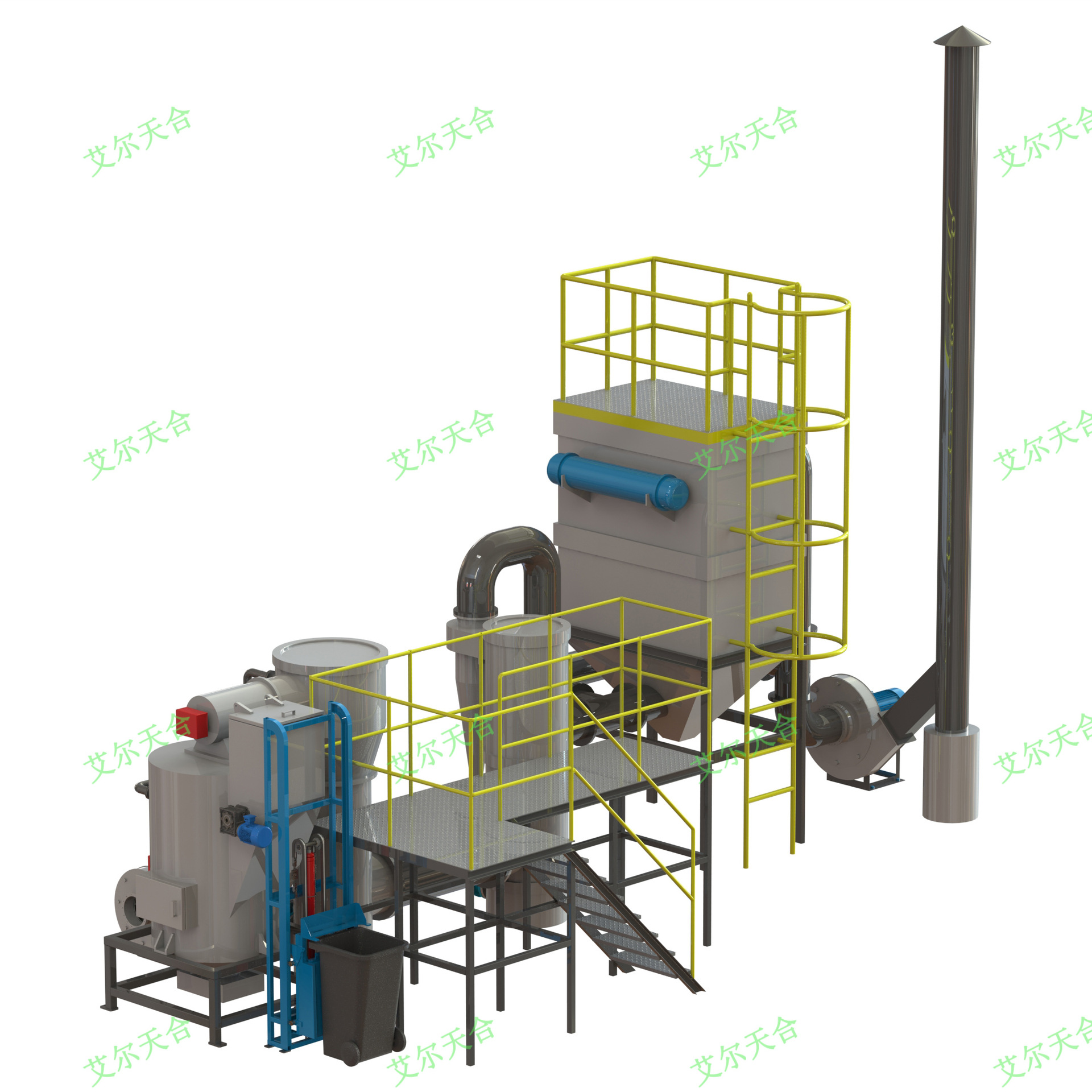 医疗垃圾处理设备 小型工业垃圾焚烧炉子 生活垃圾焚烧炉热解炉