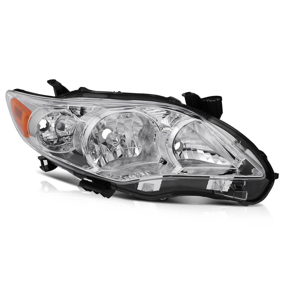 Aplicable a TOYOTA 11 / 12 / 13 US Carolla negro fondo delantero semieconjunto de luz de iluminación negro luz delantera