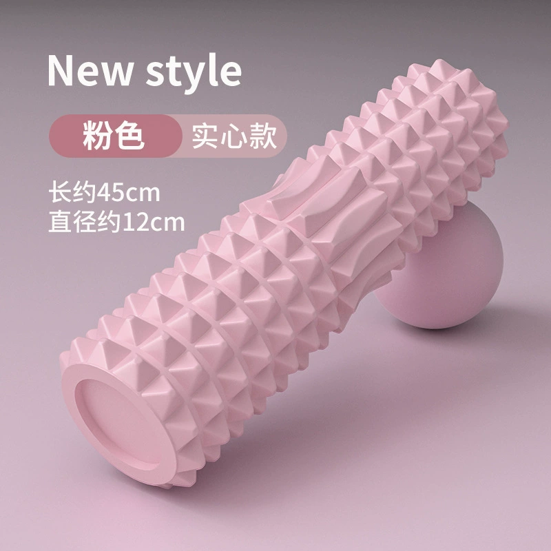 Foam Roller Crescent solid dual-section, textured massage column, 45 cm (also 30/33 cm)