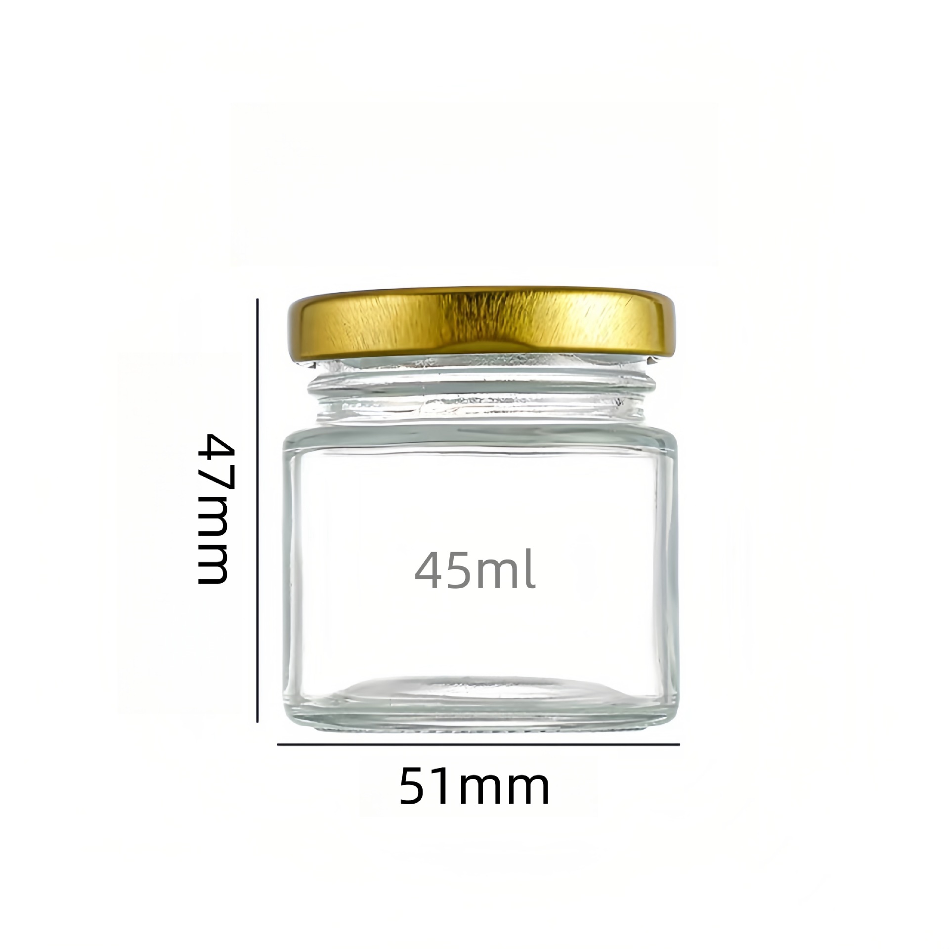 원형 45ml 팩, 투명