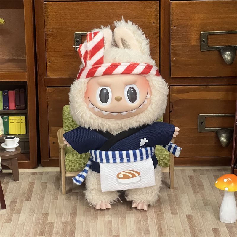 拉布布公仔换装着替衣服labubu一二三代娃衣服裙子背带裤套装超萌|undefined
