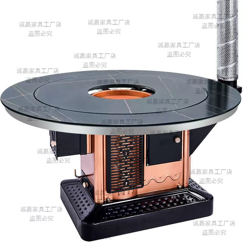 家用柴火炉特厚煤炉冬季柴煤两用回风炉节能取暖炉室内无烟烤火炉