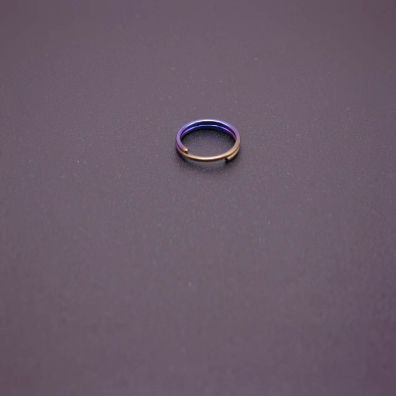 チタン合金キーホルダーキーリング純チタンキーホルダーメーカー卸売り10-35mm多目的錆びないリング|undefined