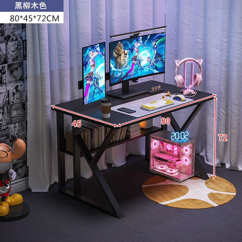 Escritorio para computadora doble Escritorio para estudiantes en el hogar Escritorio de estudio Escritorio de dormitorio de apartamento pequeño Escritorio minimalista Escritorio blanco