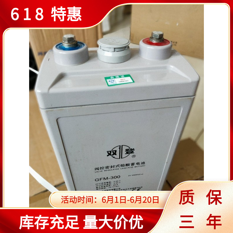 双登2V300Ah阀控密封式铅酸蓄电池GFM-300