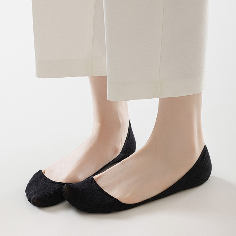 Socks women's boat socks summer thin non-slip do not fall off with 2024 new cotton socks deodorant shallow invisible shoes socks