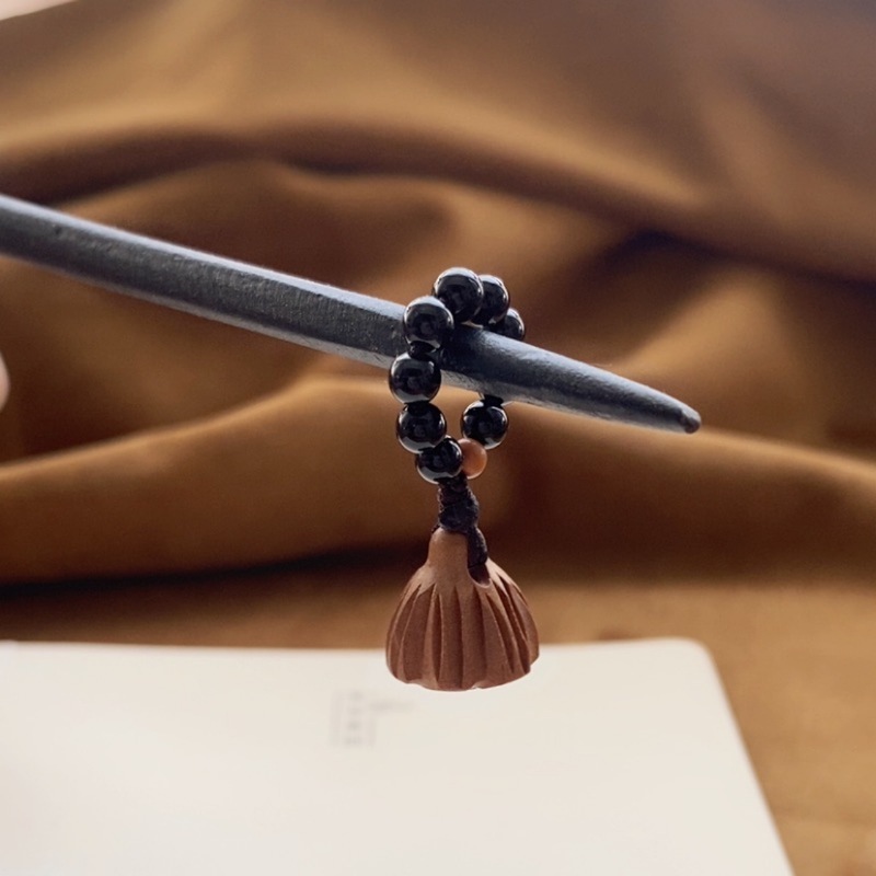 天然黒瑪瑙蓮の花梅蓮蓬小提溜diyブレスレット手串手作り部品文遊走輪ストラップ|undefined