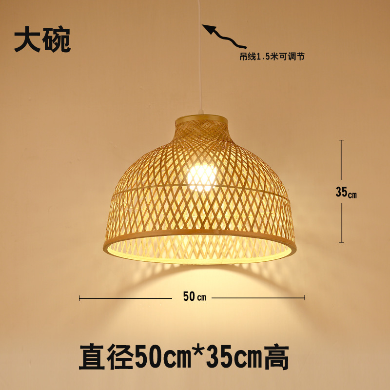 新しい中国風の竹ランタンシャンデリアB&Bリビングルーム寝室畳禅茶室鍋レストランホテルレストランランプ|undefined