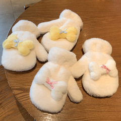 冬用ぬいぐるみ手袋 女子学生向け 裏起毛 厚手 フード付き 毛皮のような質感 防風 防寒 オーバーグローブ クロスボーダーで人気