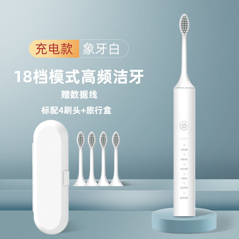 X5 아이보리 화이트 [칫솔모 4개 + 여행용 박스]