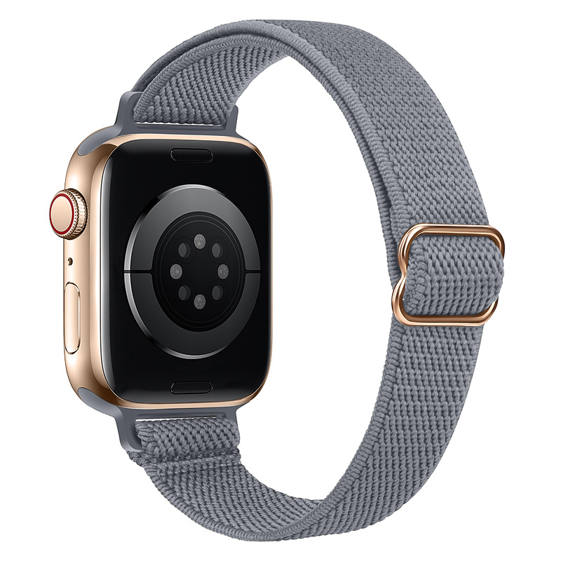 Aplicable para AppleWatch correa iWatch7 Apple cintura elástica nylon correa de pulsera ajustable ligera