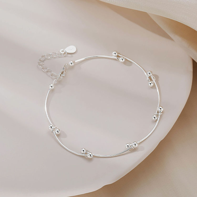 Bracciale Sunrise Bead Knot da donna, design di nicchia Ins, stile semplice e minimalista, nuovo modello 2022, gioiello dell'amicizia_voghion.com