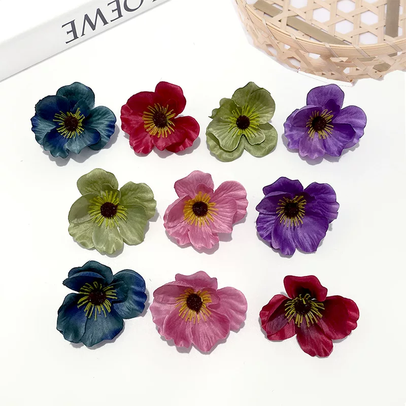 Симулированный маковый цветок головка, мак искусственный гирляндный материал для бижутерии, одежды, обуви, цветов, реквизит для фотосессий на свадьбе