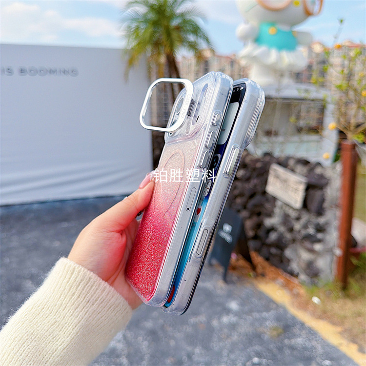 新款适用于苹果IPhone 17 ProMax闪粉渐变16 ProMax亮彩16E透明壳